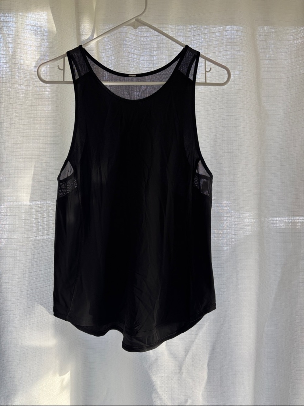 lululemon athletica Black Mesh-Panel Athletic Tank